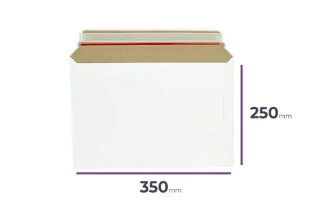 Koperta DL 350x250mm z mocnym klejem. Idealna do wysyłki dokumentów.