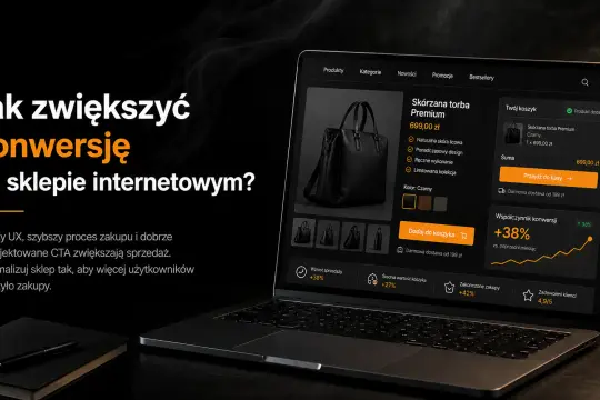Jak zwiększyć konwersję w sklepie internetowym? Lepszy UX i CTA to klucz do sukcesu. Zobacz, jak optymalizować sprzedaż.